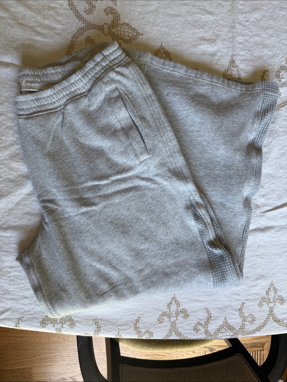 aerie gray wide leg sweatpants